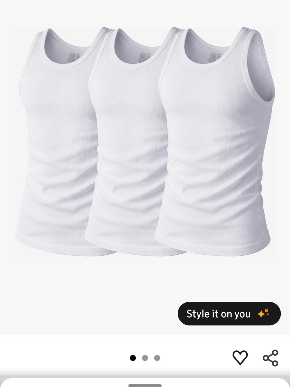 No Boundaries Men's White Ribbed Tank Top 3-Pack